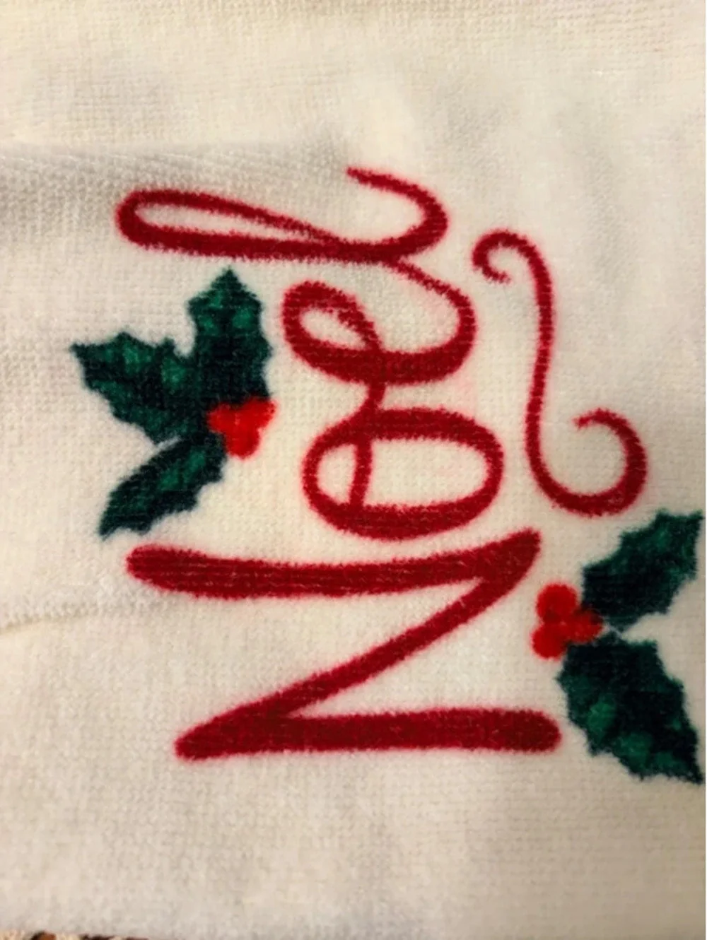Crochet Top Christmas Hanging Kitchen Towel Set, Joy & Noel Holiday Towels